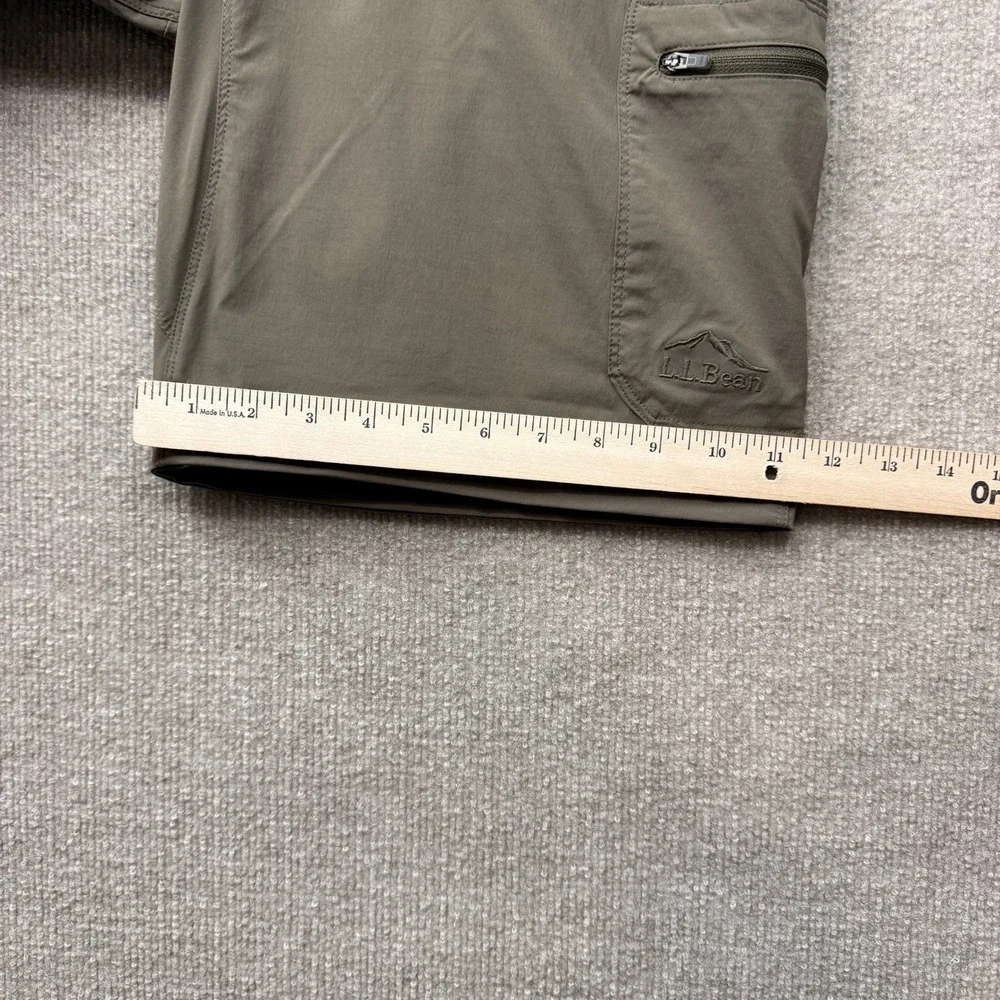 LL Bean Vista Camp Convertible Zip Off Hiking Pants Mens 35x30 Brown 506423